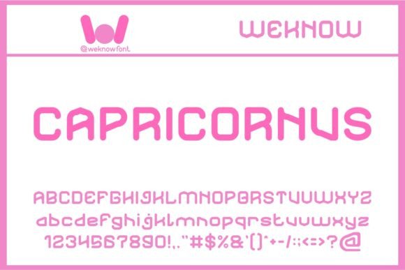 Capricornus Font - Featured Image
