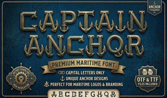 Captain Anchor Font - Featured Image
