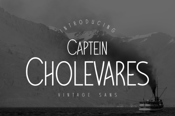 Captein Cholevares Font - Featured Image