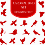Cardinal Bird Set Font - Featured Image