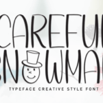 Careful Snowman Font - Featured Image