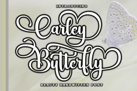 Carley Butterfly Font - Featured Image