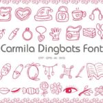 Carmila Dingbats Font - Featured Image