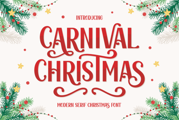 Carnival Christmas Font - Featured Image