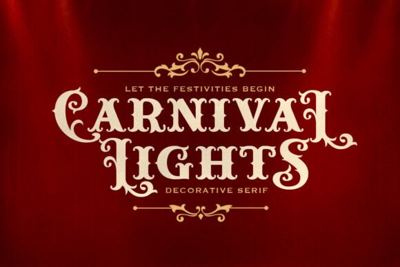 Carnival Lights Font - Featured Image