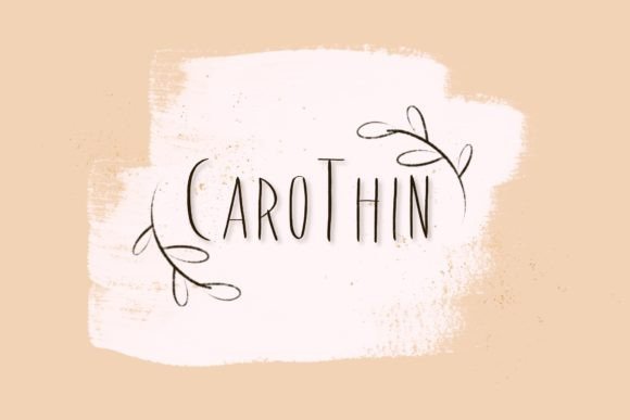 CaroThin Font - Featured Image