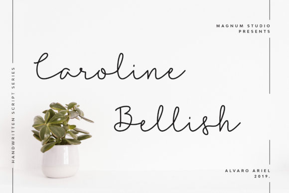 Caroline Bellish Font - Featured Image
