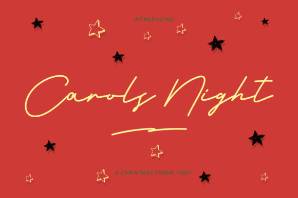Carols Night Font - Featured Image