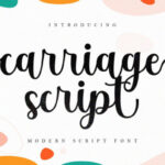Carriage Script Font - Featured Image