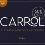 Carrol Family Font - Featured Image