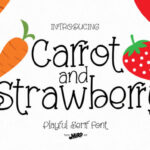 Carrot and Strawberry Font - Featured Image