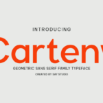 Carteny - Geometric Sans Family Font - Featured Image