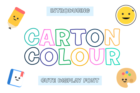 Carton Colour Font - Featured Image