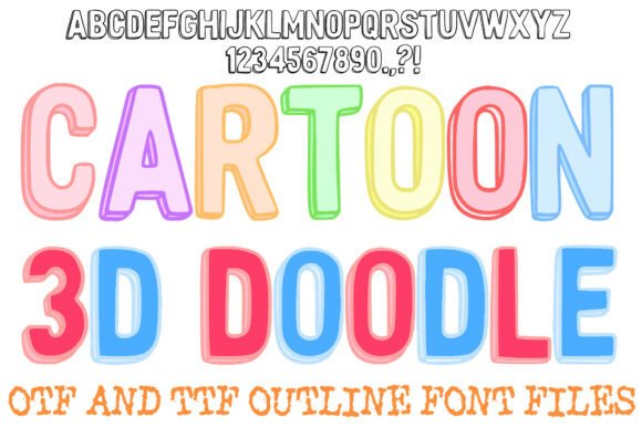 Cartoon 3d Doodle Font - Featured Image