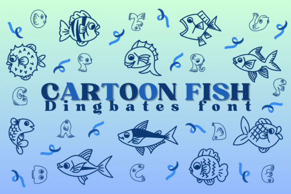 Cartoon Fish Font - Featured Image