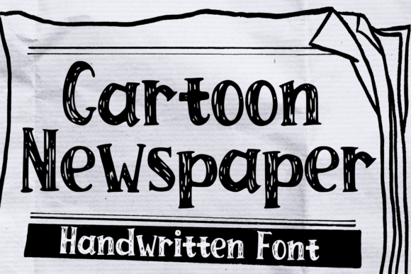 Cartoon Newspaper Font - Featured Image
