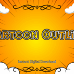 Cartoon Outline Font - Featured Image