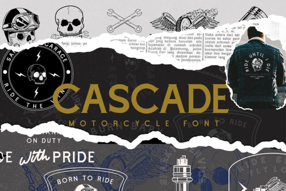 Cascade Motorcycle Font - Featured Image