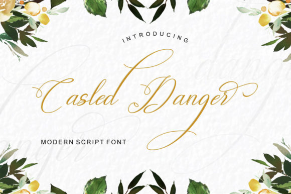Casled Danger Font - Featured Image