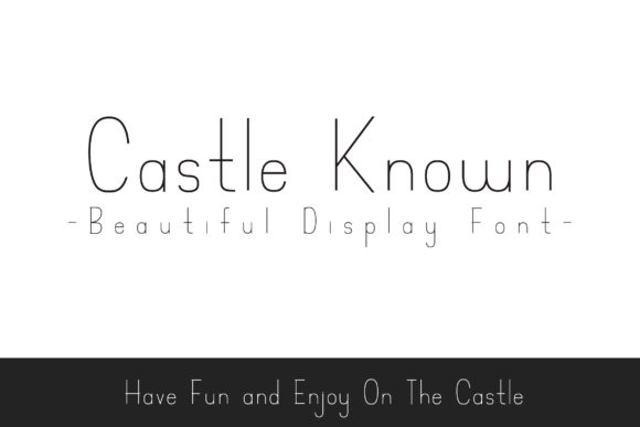 Castle Known Font - Featured Image