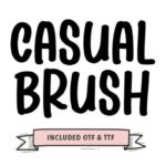 Casual Brush Font - Featured Image
