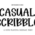 Casual Scribble Font - Featured Image