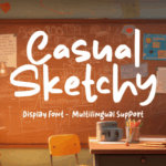 Casual Sketchy Font - Featured Image