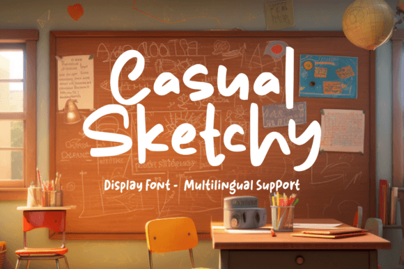 Casual Sketchy Font - Featured Image
