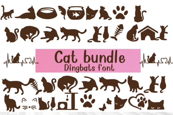 Cat Bundle Font - Featured Image