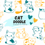 Cat Doodle Font - Featured Image
