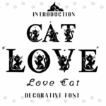 Cat Love Font Font - Featured Image