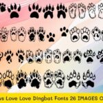 Cat Paws Love Font - Featured Image