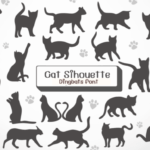 Cat Sihouette Font - Featured Image