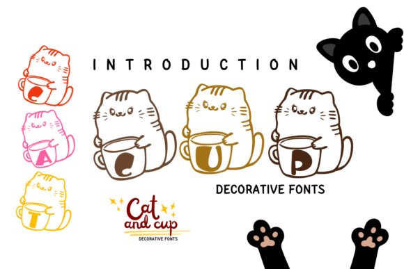 Cat and Cup Font - Featured Image