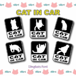Cat in Car Font - Featured Image