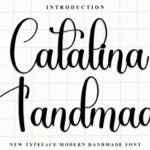 Catalina Handmade Font - Featured Image