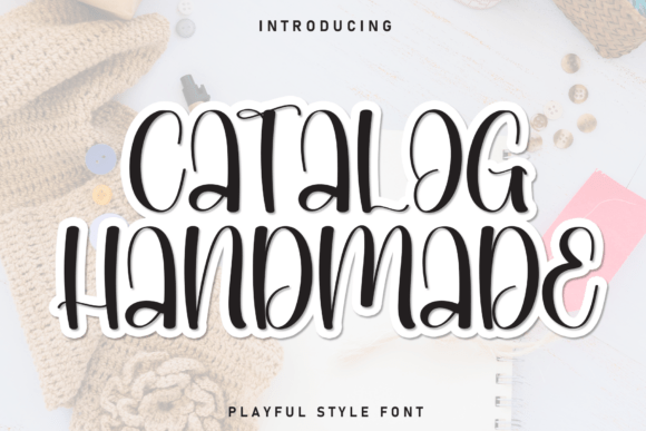 Catalog Handmade Font - Featured Image