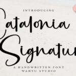 Catalonia Signature Font - Featured Image
