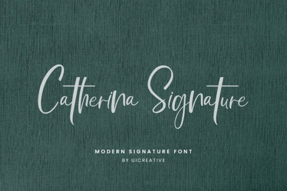 Catherina Signature Font - Featured Image