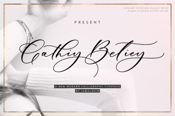 Cathiy Betiey Font - Featured Image