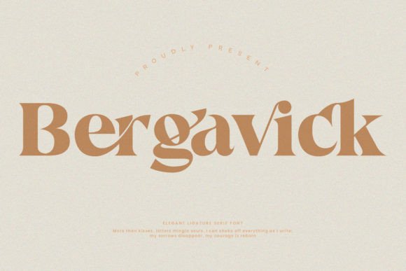 'bergavick' Font - Featured Image